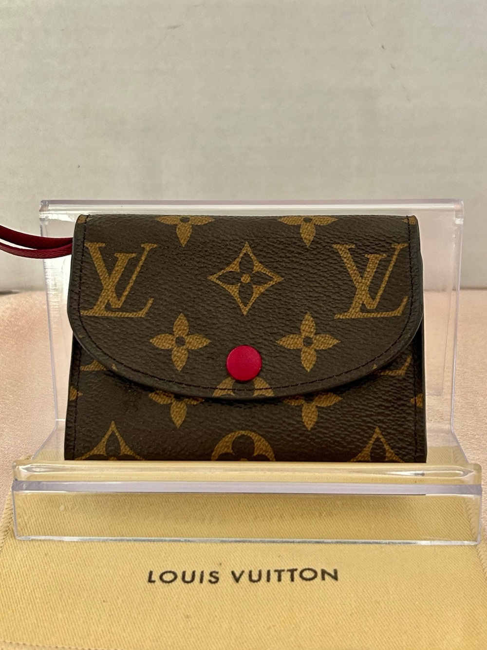 Louis Vuitton Rosalia Monogram and Fuchsia Coin Purse